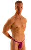 4-Way Adjustable Bikini-Tanga-Micro in Magenta, Front View; 4-Way Adjustable Bikini-Tanga-Micro in Magenta, Rear View; 4-Way Adjustable Bikini-Tanga-Micro in Ma