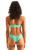 T5 - Womens Bandeau Bikini Top - Solid Sheer Semi Sheer
