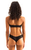 T5 - Womens Bandeau Bikini Top - Solid Sheer Semi Sheer