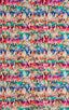 rainbow reptile snake print black pink blue white swimsuit fabric print in stretch nylon lycra