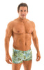 Mens Square Cut Swim Trunks - Prints