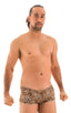 Mens Low Square Cut Swim Trunks - Prints