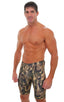 Competition Swim-Dive Jammers in Camo, Front View; Competition Swim-Dive Jammers in Camo, Front Alternative; Competition Swim-Dive Jammers in Camo, Rear View; S