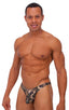 Exotic Dancer - Pouch Enhanced - Pistol Bikini in Desert Camo, Front View; Exotic Dancer - Pouch Enhanced - Pistol Bikini in Desert Camo, Rear View; Exotic Danc