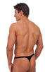 Exotic Dancer Flopper Thong in Wet Look Black (PROLining), Front View; Exotic Dancer Flopper Thong in Wet Look Black (PROLining), Rear View; Exotic Dancer Flopp