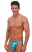 Exotic Dancer Flopper Thong in Metallic Mystique Hawaii-Mint (PROLining), Front View; Exotic Dancer Flopper Thong in Metallic Mystique Hawaii-Mint (PROLining),