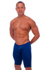 Extreme Lycra Jammer Shorts in Navy Blue, Front View; Extreme Lycra Jammer Shorts in Navy Blue, Rear View; Special Order Notice; Extreme Lycra Jammer Shorts in