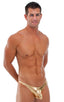 Pistol Pouch Rio swimsuit in Liquid Gold, Front View; Pistol Pouch Rio swimsuit in Liquid Gold, Rear View; Special Order Notice; Pistol Pouch Rio swimsuit in