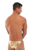 Pistol Pouch Rio swimsuit in Liquid Gold, Front View; Pistol Pouch Rio swimsuit in Liquid Gold, Rear View; Special Order Notice; Pistol Pouch Rio swimsuit in
