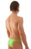 Rio Tanning Bikini Swimsuit in Semi Sheer ThinSKINZ Neon Lime, Front View; Rio Tanning Bikini Swimsuit in Semi Sheer ThinSKINZ Neon Lime 3; Special Order Notice