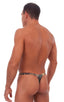 T Back Thong Swimsuit - Bravura Pouch in Camouflage, Front View; T Back Thong Swimsuit - Bravura Pouch in Camouflage, Rear View; Special Order Notice; T Back Th