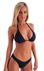 womens swimwear moderate coverage high cut swimsuit bikini in black; Moderate High Cut Swimsuit Bottom in Black tricot-nylon-lycra, Front Alternative; Womens Mo
