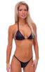 B7 - Womens Skinny Side 1/2 Bottom - Wet Look
