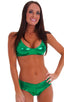 Womens Hot Pants in Metallic Mystique Kelly-Kelly, Front View; Womens Hot Pants in Metallic Mystique Kelly-Kelly, Rear View; Special Order Notice; Womens Hot Pa