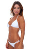 Womens Classic Triangle Swimsuit Top in White, Front View; Womens Classic Triangle Swimsuit Top in White, Rear View; Special Order Notice; Womens Classic Triang