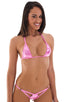 Womens Inciter2 Bikini Top in Metallic Mystique Bubblegum Pink, Front View; Womens Inciter2 Bikini Top in Metallic Mystique Bubblegum Pink, Rear View; Special O