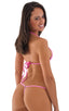 Womens Inciter2 Bikini Top in Metallic Mystique Bubblegum Pink, Front View; Womens Inciter2 Bikini Top in Metallic Mystique Bubblegum Pink, Rear View; Special O