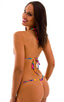 Maximum Tanning Triangle Top in Hawaiian Tropical, Front Alternative; Maximum Tanning Triangle Top in Hawaiian Tropical, Rear View; Special Order Notice; Maximu
