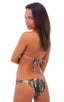 Brazilian Triangle Swim Top in Camo, Front View; Brazilian Triangle Swim Top in Camo, Rear View; Special Order Notice; Brazilian Triangle Swim Top in Camo Fabri
