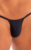 Mens G String Swim Thong in Black; Roman G String Swim Thong in Black Tricot nylon/lycra, Rear View; Roman G String Swim Thong in Black tricot-nylon-lycra 4; Ro