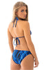 Low Rise Brazilian Bottom Lazer Blue Lightning, Front View; Low Rise Brazilian Bottom Lazer Blue Lightning, Rear View; Special Order Notice; Low Rise Brazilian