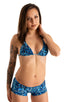 Brazilian Triangle Swim Top in Blue Leopard 1; Brazilian Triangle Swim Top in Blue Leopard 2; Brazilian Triangle Swim Top in Blue Leopard 3; Brazilian Triangle