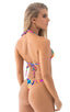 Brazilian Triangle Top in Hawaiian Floral 1; Brazilian Triangle Top in Hawaiian Floral 2; Brazilian Triangle Top in Tahitian, Rear View; Brazilian Triangle Top