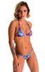womens sexy swimsuit scunchie butt brazilian bikini puckered swimwear in Illumine multi color; Brazilian Pucker Butt Bikini in Illumine, Rear View; Brazilian Pu