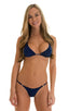 Skinny Side Rio Bikini Bottom in Navy Blue, Front View; Skinny Side Rio Bikini Bottom in Navy Blue 3; Skinny Side Rio Bikini Bottom in Navy Blue 4; Skinny Side