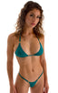 womens best seller micro g string swimsuit in trending deep jade with rhinestones; Mini Micro G String Bikini in Deep Jade, Rear View; Mini Micro G String Bikin