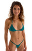 womens best seller micro g string swimsuit in trending deep jade with rhinestones; Mini Micro G String Bikini in Deep Jade, Rear View; Mini Micro G String Bikin