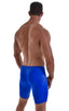 Swim-Dive Competition Watersports Shorts in Wet Look Royal Blue, Front View; Swim-Dive Competition Watersports Shorts in Wet Look Royal Blue, Rear View; Swim-Di