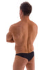 Tanga Cheekini Bikini in Super ThinSKINZ Black, Front View; Tanga Cheekini Bikini in Super ThinSKINZ Black, Rear View; Tanga Cheekini Bikini in Super ThinSKINZ