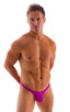 Tanga Cheekini Bikini in Magenta, Front View; Tanga Cheekini Bikini in Magenta, Rear View; Tanga Cheekini Bikini in Magenta, Front Alternative; Special Order No