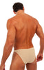 Fitted Bikini Bathing Suit in Semi SHEER Nude PowerNet, Front View; Fitted Bikini Bathing Suit in Semi SHEER Nude Athletic Mesh 2; Fitted Bikini Bathing Suit in