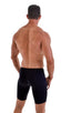 Swim-Dive Competition Watersports Shorts in Black, Front View; Swim-Dive Competition Watersports Shorts in Black, Rear View; Swim-Dive Competition Watersports S