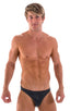 Bikini-Brief Swimsuit in Wet Look Black, Front Alternative; Bikini-Brief Swimsuit in Wet Look Black 3; Bikini-Brief Swimsuit in Wet Look Black, Rear Alternative