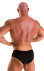 NEW classic physique posing trunks in thin skinz black NPC IFBB body builder competition approved; NEW Classic Physique Posing Trunks in ThinSKINZ Black, Rear V