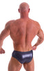 best seller classic physique posing trunks in black ice NPC IFBB body builder competition approved; NEW Classic Physique Posing Trunks in Black Ice, Rear View;