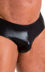 NEW classic physique posing trunks in metallic black NPC IFBB body builder competition approved; NEW Classic Physique Posing Trunks in Metallic Black, Rear View