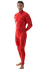 Full Bodysuit Suit for men in Wet Look Red, Front View; Full Bodysuit Suit for men in Wet Look Red, Rear View; Full Bodysuit Suit for men in Wet Look Red 4; Ful
