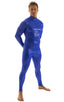 Full Bodysuit Zentai Lycra Spandex Suit for men in Wet Look Royal Blue , Front Alternative; Full Bodysuit Zentai Lycra Spandex Suit for men in Wet Look Royal Bl