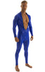 Full Bodysuit Zentai Lycra Spandex Suit for men in Wet Look Royal Blue , Front Alternative; Full Bodysuit Zentai Lycra Spandex Suit for men in Wet Look Royal Bl