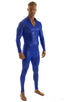 Full Bodysuit Zentai Lycra Spandex Suit for men in Wet Look Royal Blue , Front Alternative; Full Bodysuit Zentai Lycra Spandex Suit for men in Wet Look Royal Bl