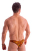 mens cheeky swimsuit micro skinz bikini swimwear in Golden Leopard 1; Tanga Cheekini Bikini in Golden Leopard 2; Tanga Cheekini Bikini in Golden Leopard 3; Tang