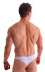 mens cheeky swimsuit micro skinz bikini swimwear in White & Peep Show White 1; Tanga Cheekini Bikini in White & Peep Show White 2; Tanga Cheekini Bikini in Whit