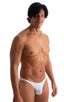 mens sexy swimwear brazilian bikini skinz international swimsuit brief in sheer White Peep Show; Mens Classic Brazilian Bikini Swimsuit in White Peep Show 2; Me