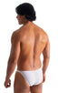 mens sexy swimwear brazilian bikini skinz international swimsuit brief in sheer White Peep Show; Mens Classic Brazilian Bikini Swimsuit in White Peep Show 2; Me