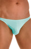 mens sexy swimwear bikini skinz international swimsuit brief in Aquamarine; Fitted Bikini Bathing Suit in Aquamarine, Rear Alternative; Fitted Bikini Bathing Su