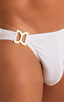 mens bikini swimsuit brief international male swimwear speedo by skinz swimwear in sheer White; Bikini Brief Swimsuit in Super ThinSKINZ White 2; Bikini Brief S